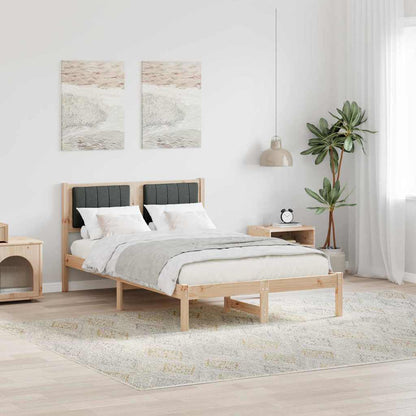 Rám Postele S Čalouněným Čelem S Čelo Tmavě Šedá 120 X 200 Cm