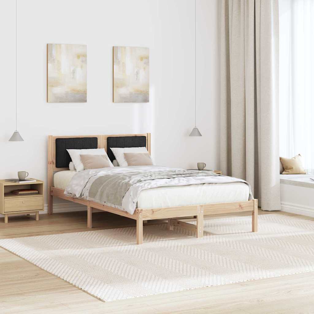 Rám Postele S Čalouněným Čelem S Čelo Černá 120 X 200 Cm