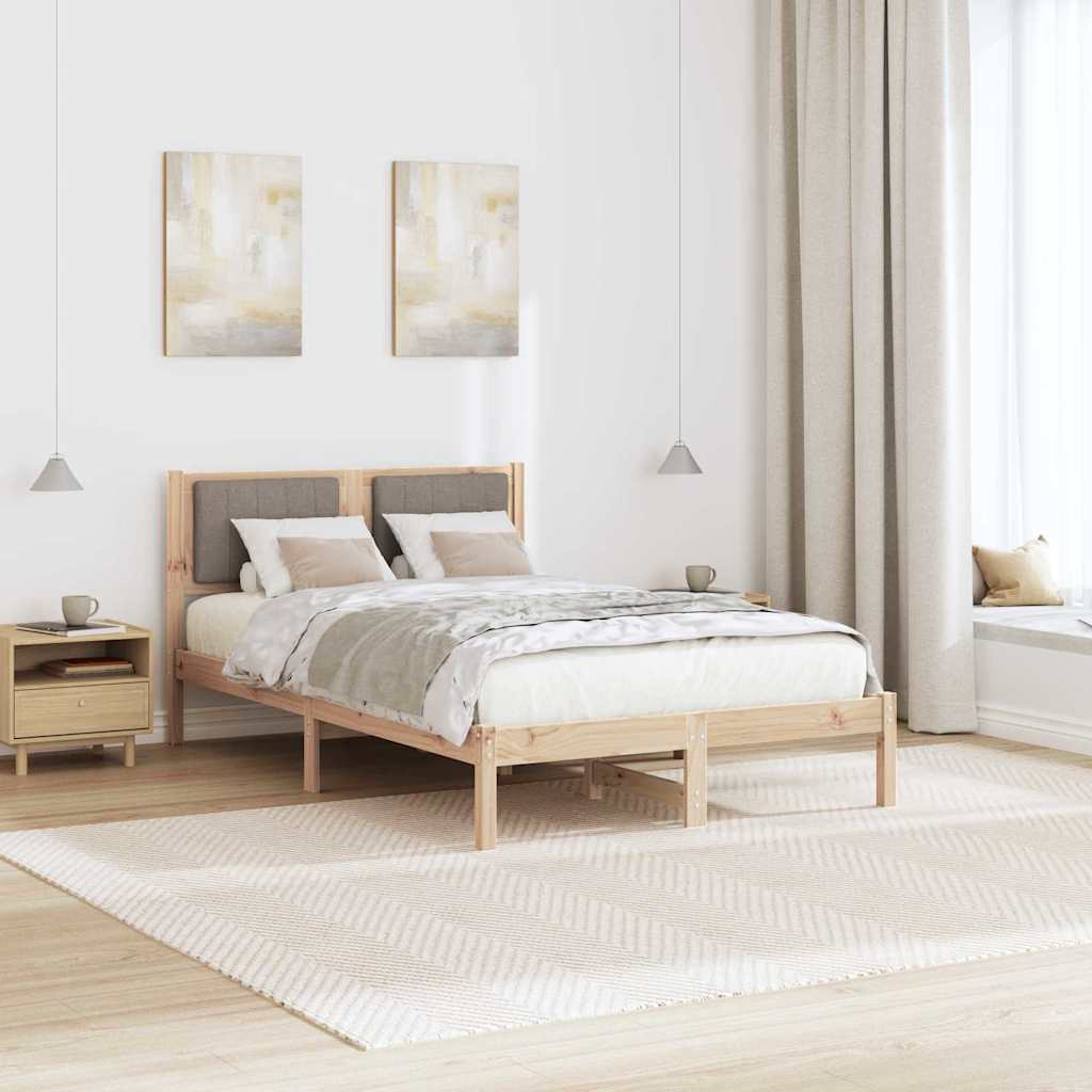 Rám Postele S Čalouněným Čelem S Čelo Taupe 120 X 200 Cm