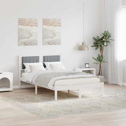 Rám Postele S Čalouněným Čelem S Čelo Světle Šedá 120 X 200 Cm