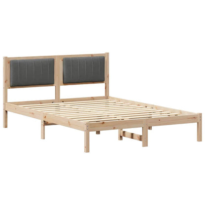 Rám Postele S Čalouněným Čelem S Čelo Tmavě Šedá 140 X 190 Cm