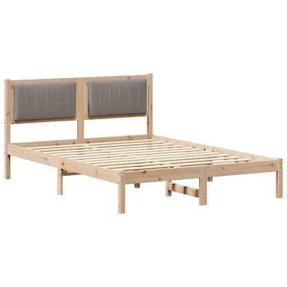 Rám Postele S Čalouněným Čelem S Čelo Taupe 140 X 190 Cm