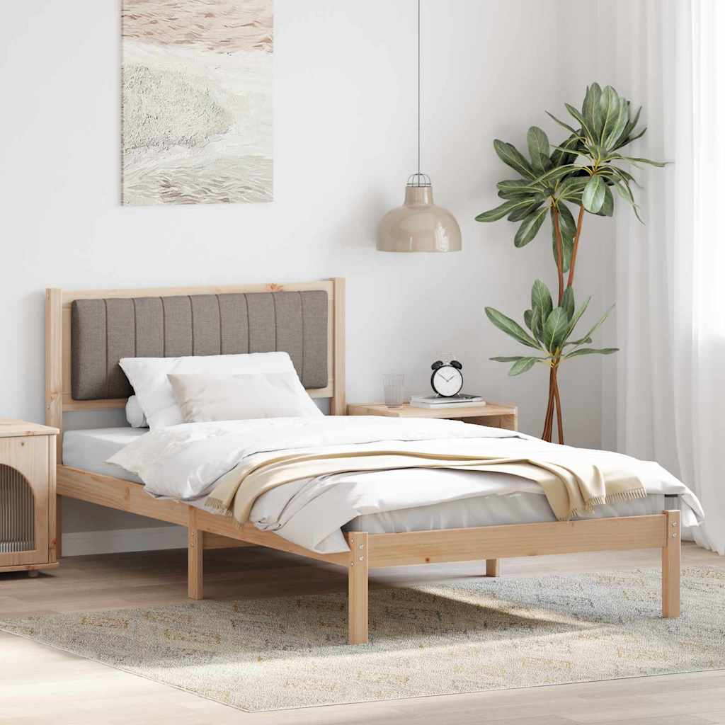 Rám Postele S Čalouněným Čelem S Čelo Taupe 100 X 200 Cm