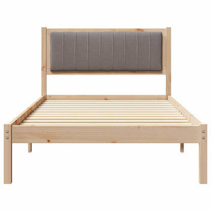 Rám Postele S Čalouněným Čelem S Čelo Taupe 100 X 200 Cm