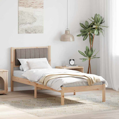 Rám Postele S Čalouněným Čelem S Čelo Taupe 80 X 200 Cm