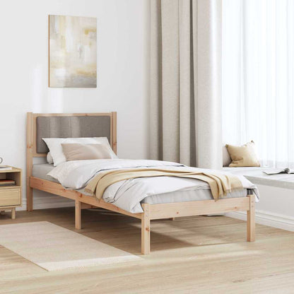 Rám Postele S Čalouněným Čelem S Čelo Taupe 80 X 200 Cm