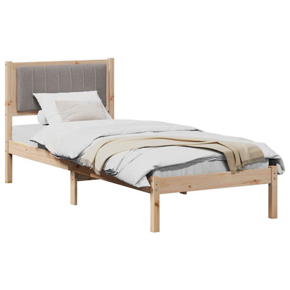 Rám Postele S Čalouněným Čelem S Čelo Taupe 80 X 200 Cm