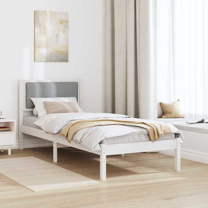 Rám Postele S Čalouněným Čelem S Čelo Světle Šedá 80 X 200 Cm