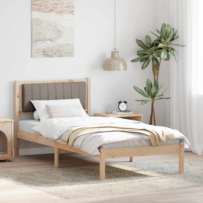 Rám Postele S Čalouněným Čelem S Čelo Taupe 90 X 190 Cm