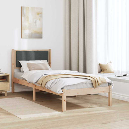 Rám Postele S Čalouněným Čelem S Čelo Tmavě Šedá 75 X 190 Cm