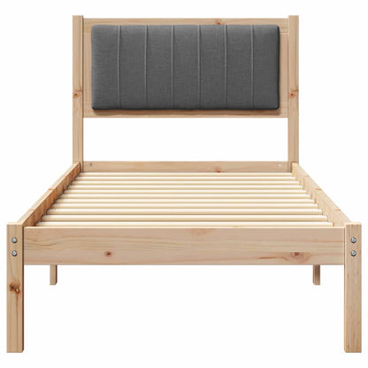 Rám Postele S Čalouněným Čelem S Čelo Tmavě Šedá 75 X 190 Cm