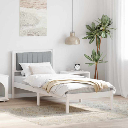 Rám Postele S Čalouněným Čelem S Čelo Světle Šedá 75 X 190 Cm
