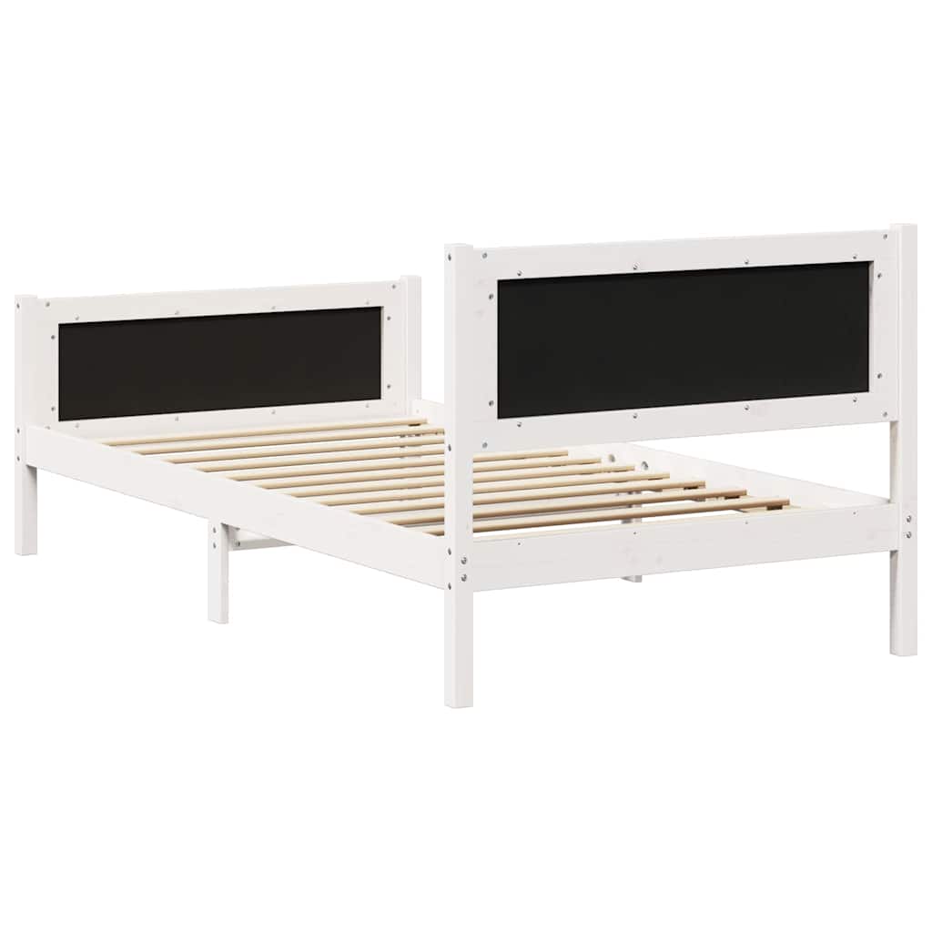 Rám Postele Světle Šedá 100 X 200 Cm Masivní Borové Dřevo