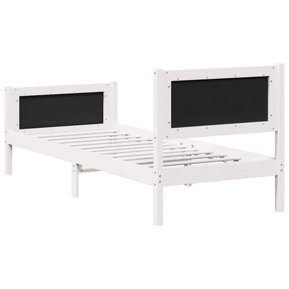 Rám Postele S Čelo Světle Šedá 80 X 200 Cm Masivní Borové Dřevo