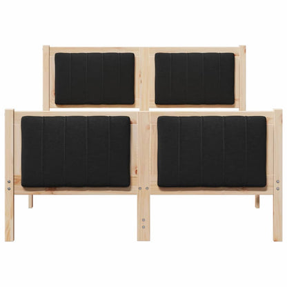 Rám Postele Hnědo-Černá 120 X 200 Cm Masivní Borovicové Dřevo