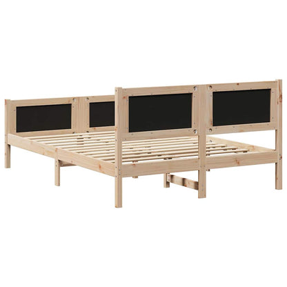 Rám Postele S Čelo Hnědá A Tmavě Šedá 135 X 190 Cm