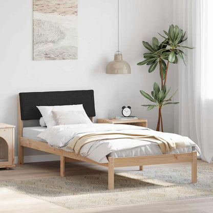 Rám Postele Hnědo-Černá 100 X 200 Cm Masivní Borovicové Dřevo