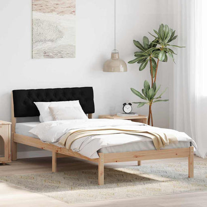 Rám Postele Hnědo-Černá 100 X 200 Cm Masivní Borovicové Dřevo