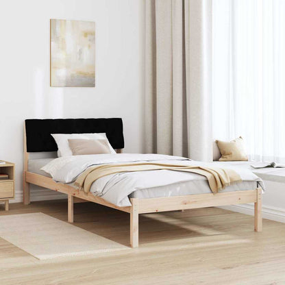 Rám Postele Hnědo-Černá 100 X 200 Cm Masivní Borovicové Dřevo