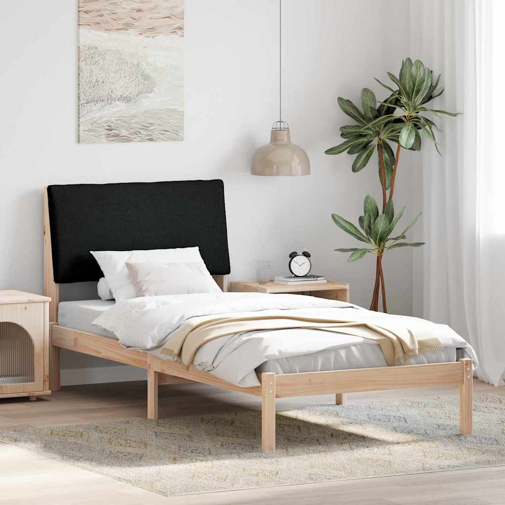 Rám Postele Hnědo-Černá 100 X 200 Cm Masivní Borovicové Dřevo