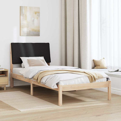 Rám Postele Hnědo-Černá 100 X 200 Cm Masivní Borovicové Dřevo