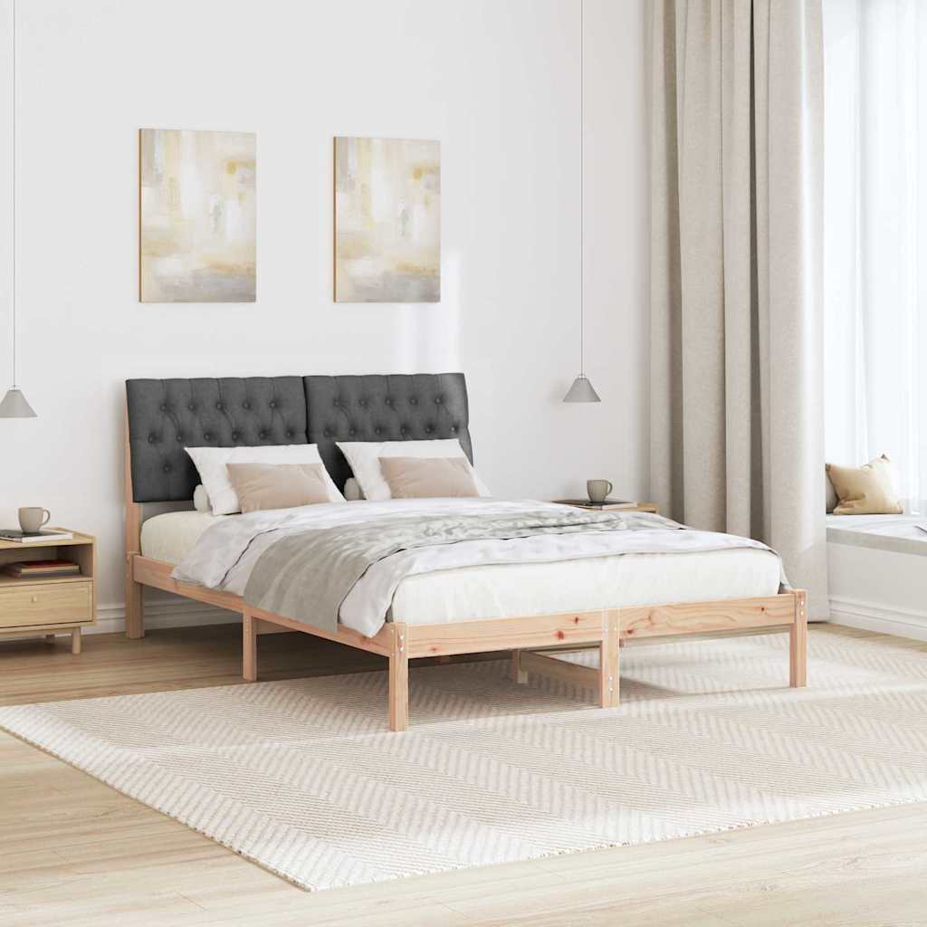 Rám Postele S Čalouněným Čelem S Čelo Hnědá 135 X 190 Cm