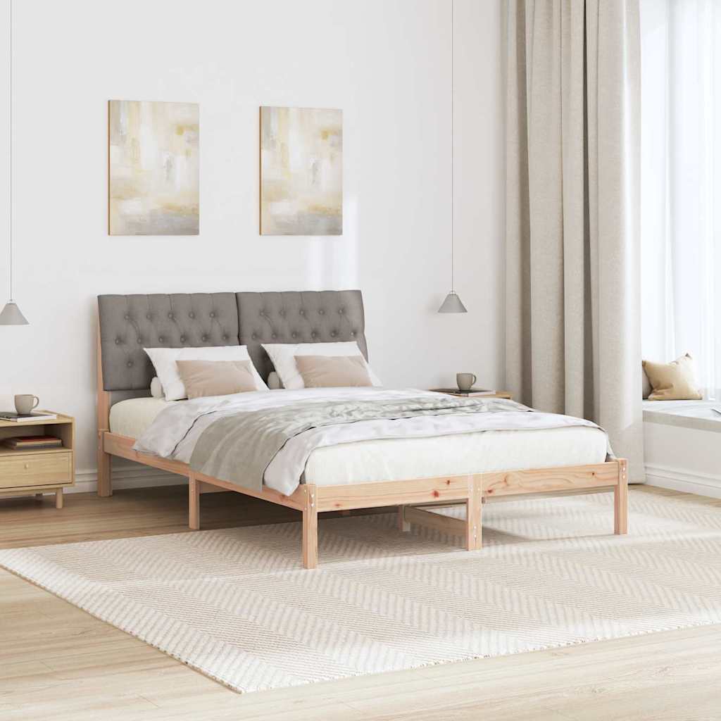 Rám Postele S Čalouněným Čelem S Čelo Hnědá 135 X 190 Cm