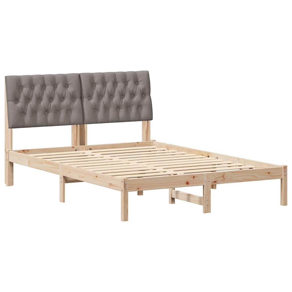 Rám Postele S Čalouněným Čelem S Čelo Hnědá 135 X 190 Cm