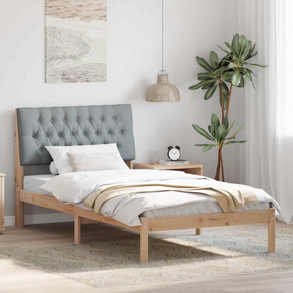 Rám Postele S Čalouněným Čelem S Čelo Hnědá 100 X 200 Cm