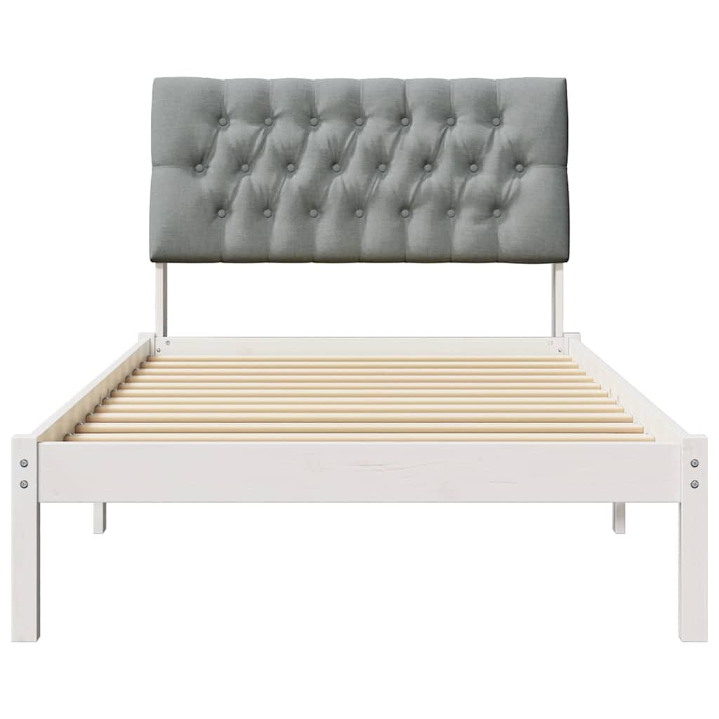 Rám Postele S Čalouněným Čelem S Čelo Bílá 100 X 200 Cm