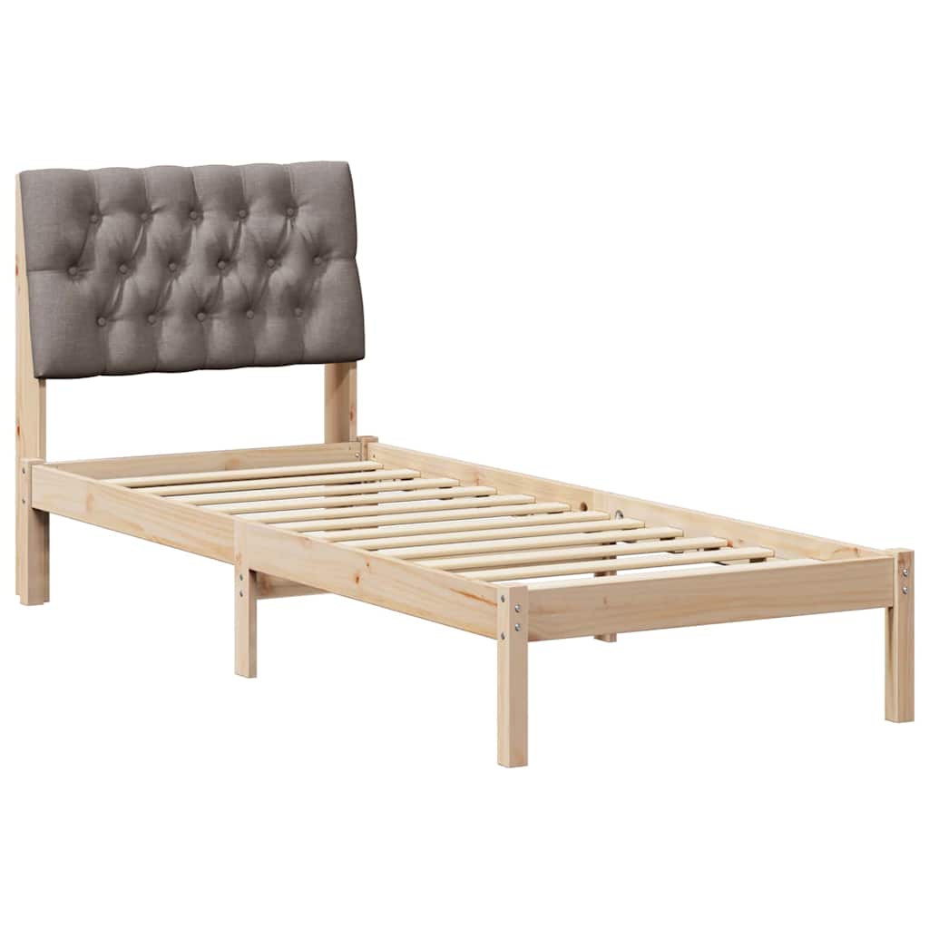 Rám Postele S Čalouněným Čelem S Čelo Hnědá 75 X 190 Cm