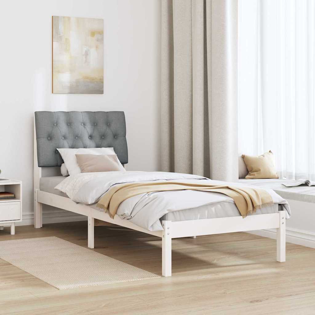 Rám Postele S Čalouněným Čelem S Čelo Bílá 75 X 190 Cm