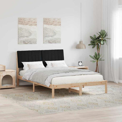 Rám Postele S Čelo Hnědá 135 X 190 Cm Masivní Borové Dřevo