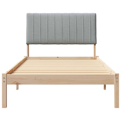 Rám Postele S Čelo Hnědá 100 X 200 Cm Masivní Borové Dřevo