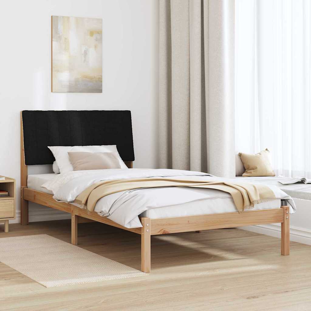 Rám Postele S Čelo Hnědá 100 X 200 Cm Masivní Borové Dřevo