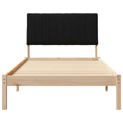 Rám Postele S Čelo Hnědá 100 X 200 Cm Masivní Borové Dřevo
