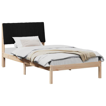 Rám Postele S Čelo Hnědá 100 X 200 Cm Masivní Borové Dřevo