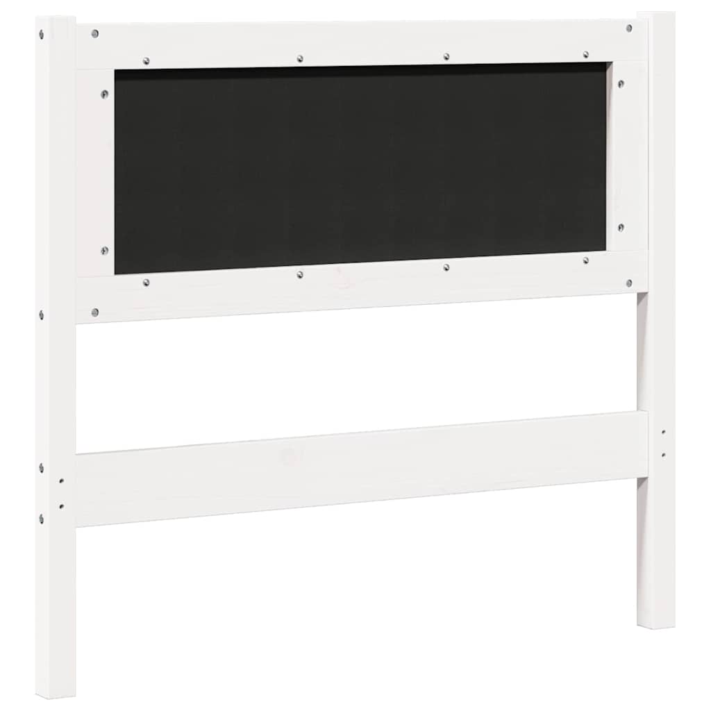 Čelo Postele Jiný Bílá 90 Cm Masivní Borovicové Dřevo