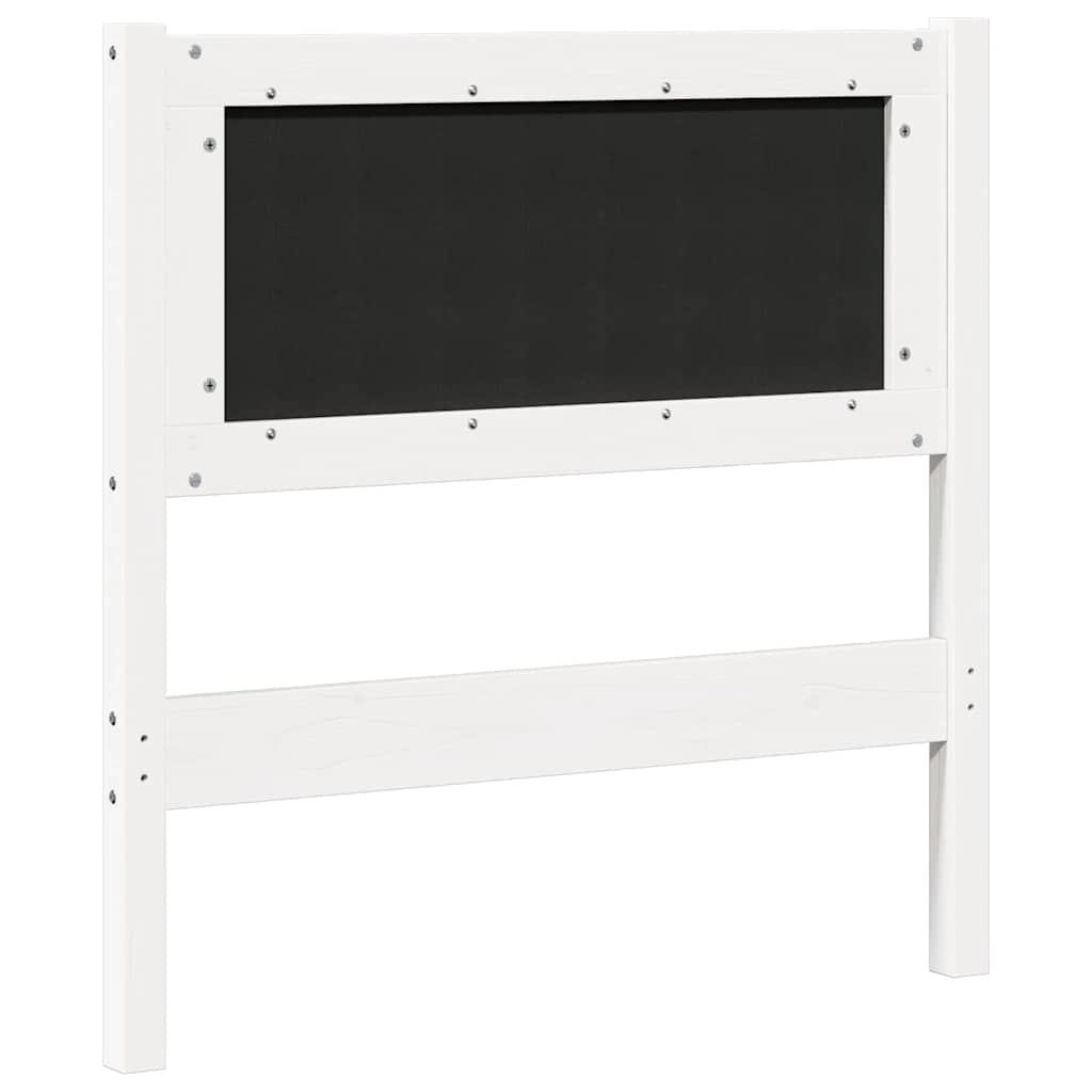 Čelo Postele Jiný Bílá 80 Cm Masivní Borovicové Dřevo