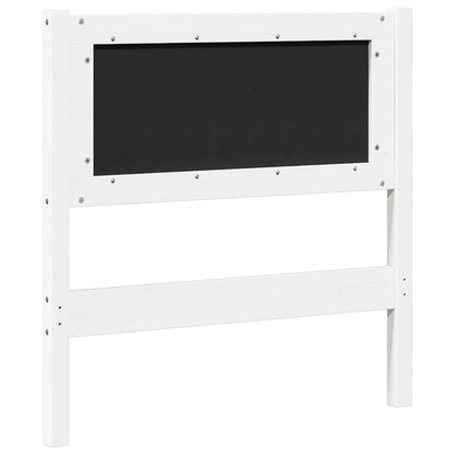 Čelo Postele Jiný Bílá 75 Cm Masivní Borovicové Dřevo