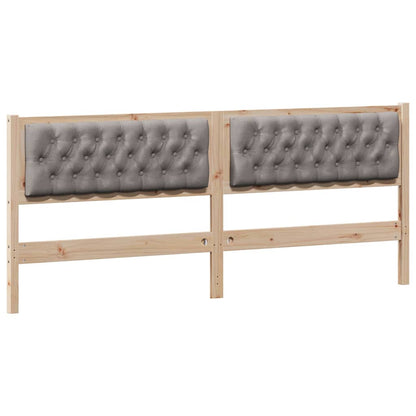 Čelo Postele Jiný Hnědá A Taupe 200 Cm Masivní Borovicové Dřevo