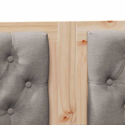 Čelo Postele Jiný Hnědá A Taupe 150 Cm Masivní Borovicové Dřevo