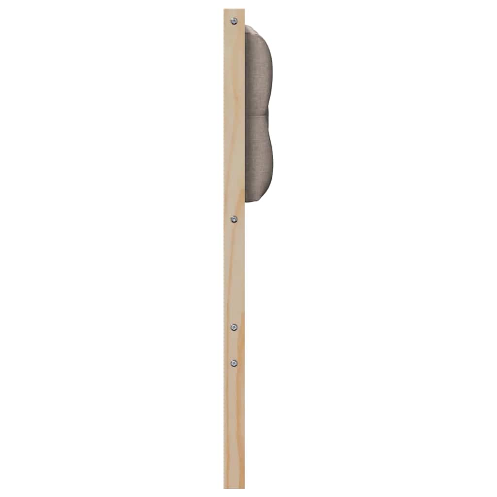 Čelo Postele Jiný Hnědá A Taupe 150 Cm Masivní Borovicové Dřevo