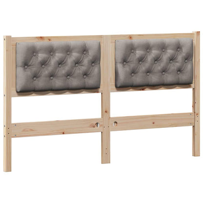 Čelo Postele Jiný Hnědá A Taupe 140 Cm Masivní Borovicové Dřevo
