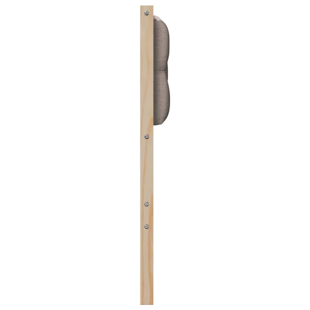 Čelo Postele Jiný Hnědá A Taupe 120 Cm Masivní Borovicové Dřevo