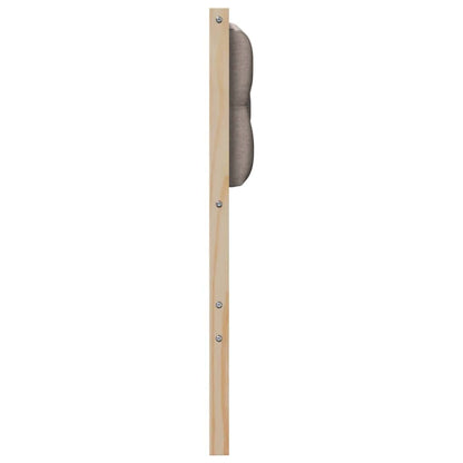 Čelo Postele Jiný Hnědá A Taupe 120 Cm Masivní Borovicové Dřevo