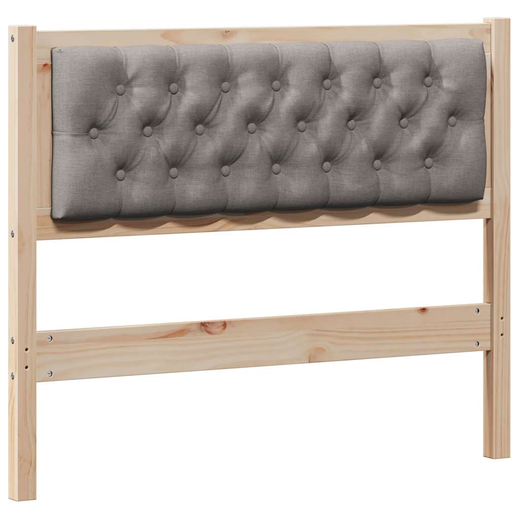 Čelo Postele Jiný Hnědá A Taupe 100 Cm Masivní Borovicové Dřevo