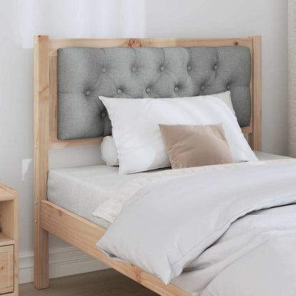 Čelo Postele Hnědá A Světlá Šedá 90 Cm Masivní Borovicové Dřevo