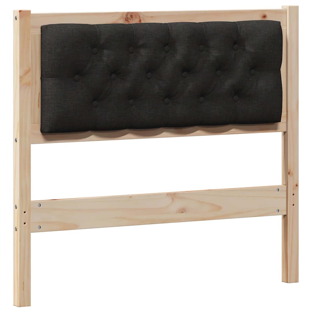 Čelo Postele Jiný Hnědo-Černá 90 Cm Masivní Borovicové Dřevo
