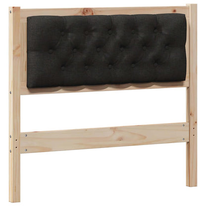 Čelo Postele Jiný Hnědo-Černá 90 Cm Masivní Borovicové Dřevo